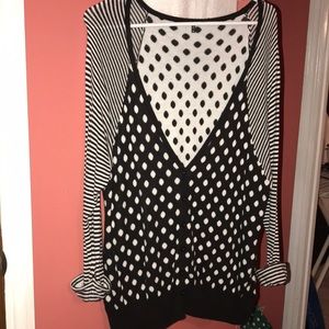Polka dot cardigan